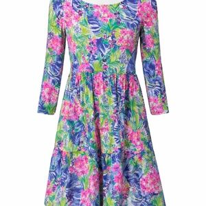 Lilly Pulitzer x Disney Parks Tiered Dress  100% Pima Cotton Size M Like New